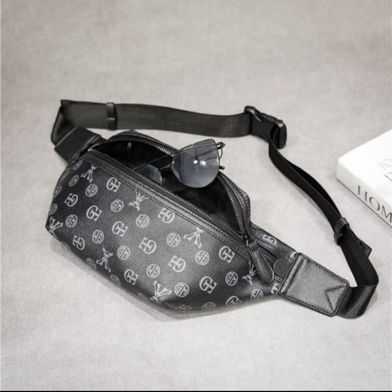 tas pria waist bag tsd202 tas slempang selempang tas punggung lv waisbag ransel