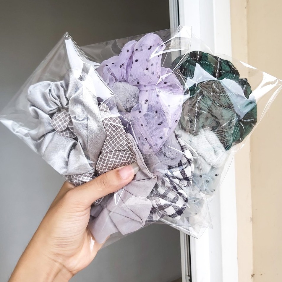 3Pcs/Set Scrunchie - Kunciran / Ikat Rambut Cepol Hijab / Jilbab [ Gratis Ongkir / Cod ]