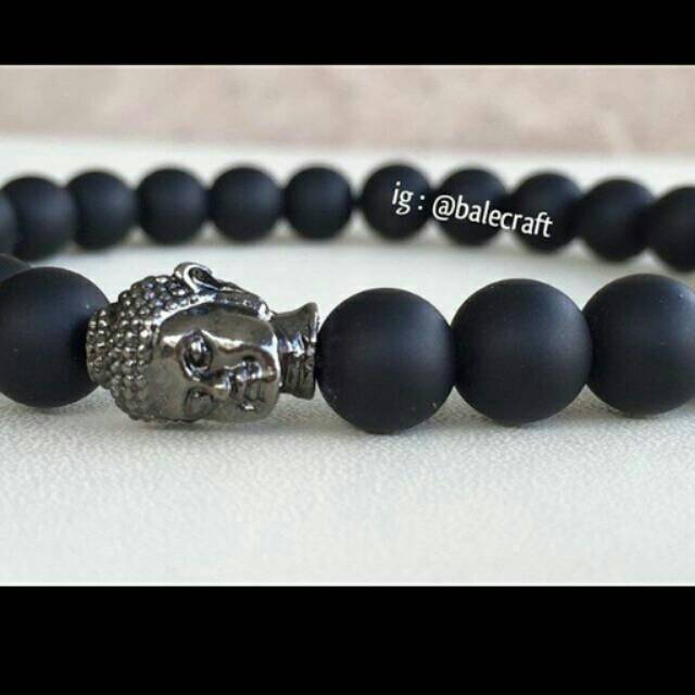 Buddha  Head Long Neck Black Gun Slider Beads<br />hole 1mm