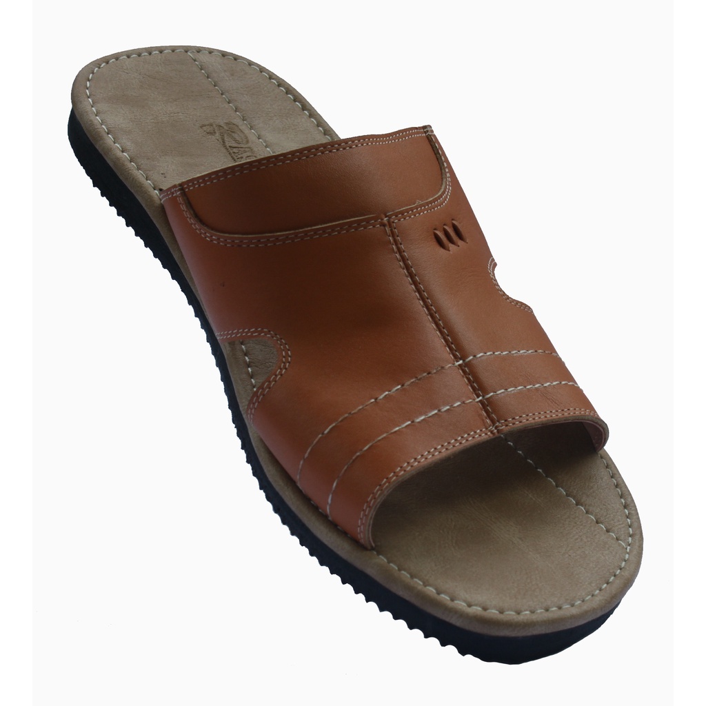 Sandal Slop Pria Kulit Asli Rasheda Gr 41 Sendal Slide