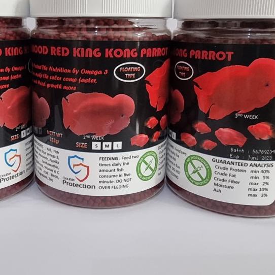 ▲ Exotic Life Super Blood Red King Kong Parrot Pakan Parrot &Lohan 333gr - M ➫