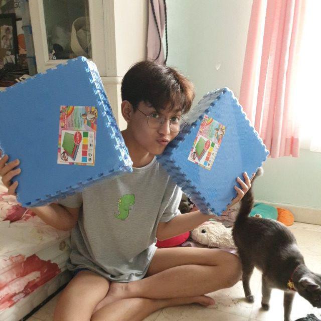 Harga Paket 2 Pack Matras Ecomat Polos 30x30x1cm Lebih Murah..