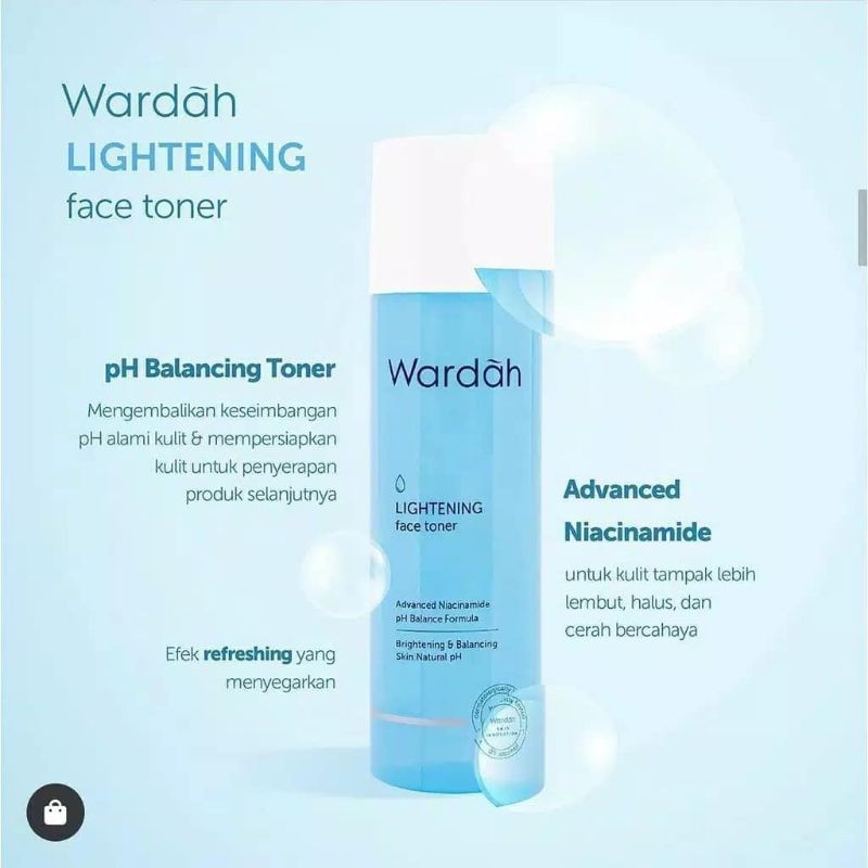 Wardah lightening face toner 125ml