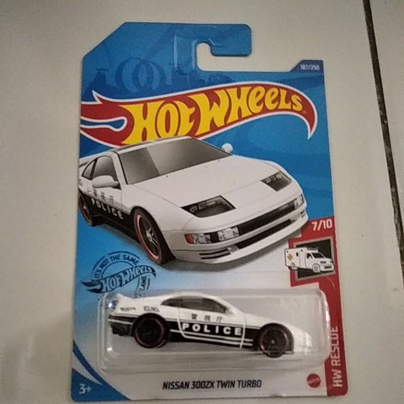 Hot Wheels Nissan 300ZX Twin Turbo POLISI Police mobil-mobilan mainan anak