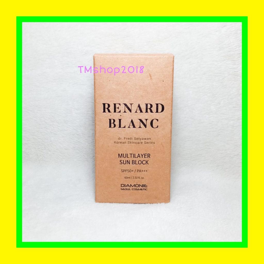 Natasha Skincare Renard Blanc Multilayer Sunblock SPF 50 by dr Fredi Setyawan 60 ml Original Korea