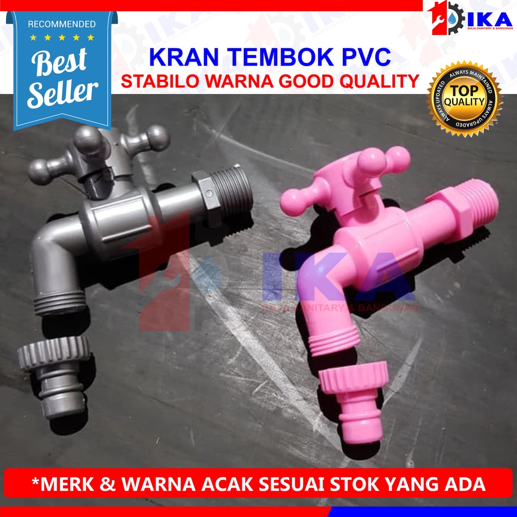 KRAN TEMBOK WARNA STABILO (ENGKOL BIASA) PVC TERMURAH EKONOMIS UNTUK TAMAN / SERBAGUNA