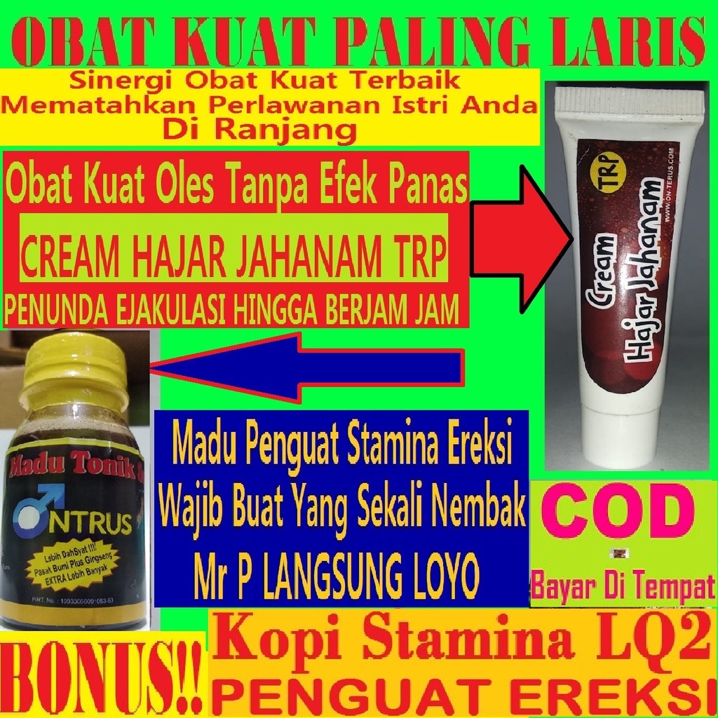 HAJAR JAHANAM ASLI TRP Oiginal Tanpa Rasa Panas Plus Bonus Khusus mADU sUPER tONIK KOPI cLENG aSLI