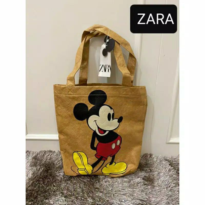Tote Bag Zara Mickey Mouse. Bagus & Lucu bangett. Siap KiRim.