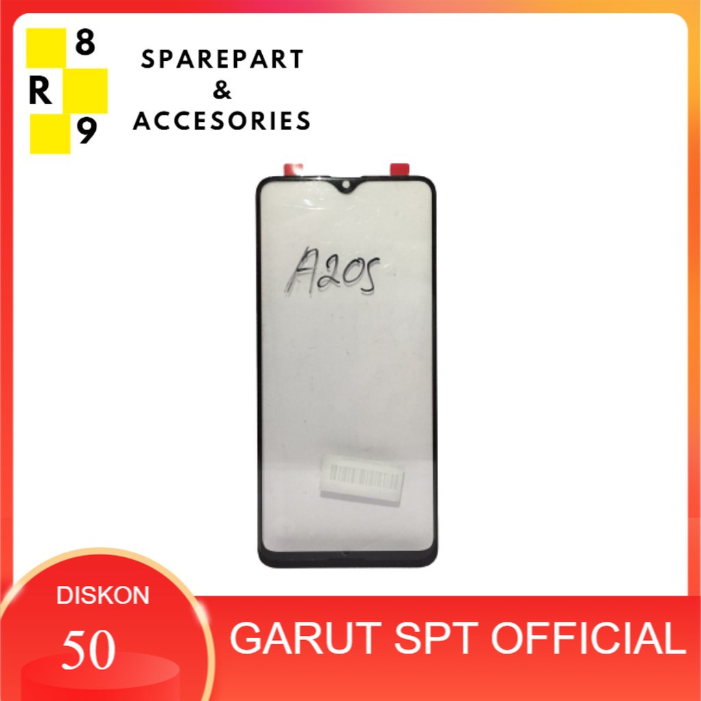 GLASS TS SAMSUNG A20S HITAM / A207