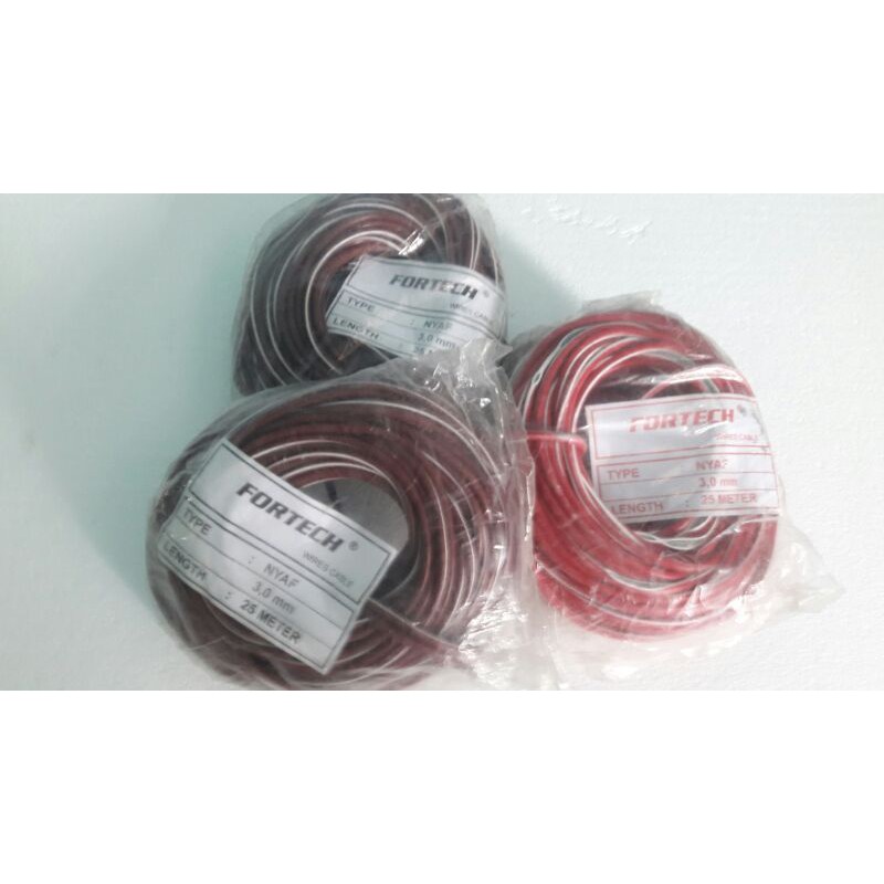 KABEL LISTRIK NYAF FORTECH TUNGGAL SERABUT 3MM