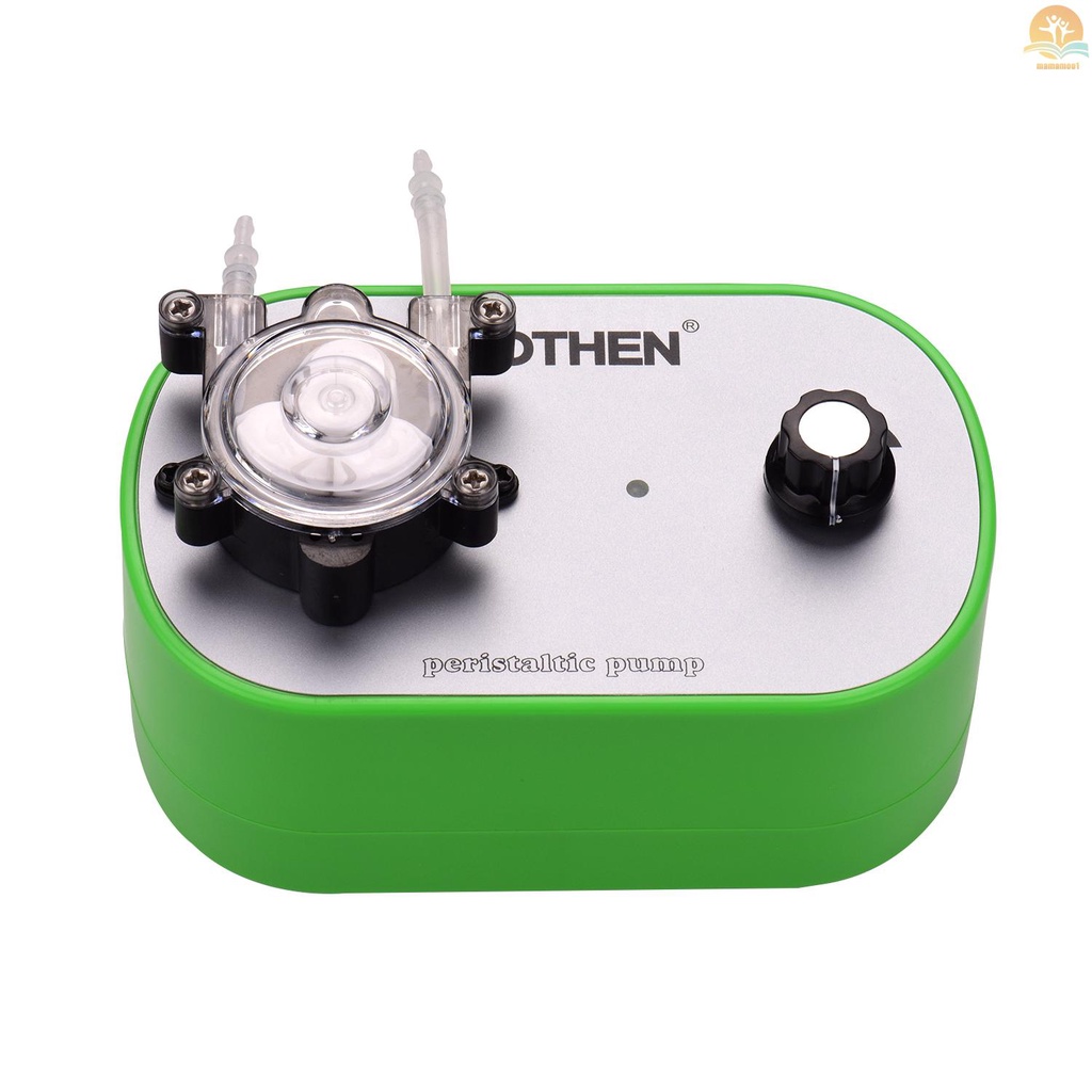 GROTHEN G728-1 Peristaltic Liquid Dosing Pumps with Single Pump Head Stepless Speed Flow Control Small Hydraulic Equipment for Aquarium Lab Analytical Home