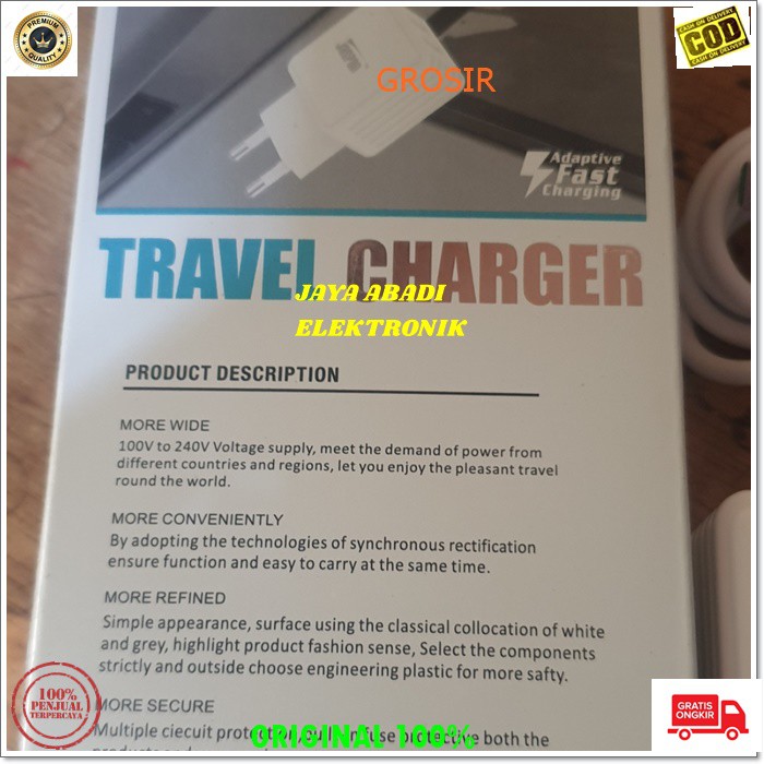 J309 2.4A TRAVEL CHARGER FAST CHARGING JASPAN ADAPTIVE ADAPTOR CAS CASAN ADAPTOR MICRO USB ADAPTER TC SUPER SPEED ANDROID HP HANDPHONE QUICK QUALLCOM REAL QC TRAVEL BISA UNTUK SEGALA MEREK HANDPHONE YANG SUPPORT DENGAN MENGGUNAKAN MIKRO USB