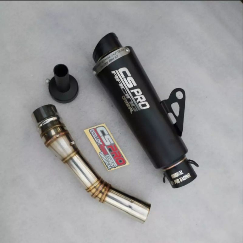 KNALPOT CS PRO RACING ORIGINAL SILINCER SLIP ON NINJA 250 CBR250 R25 CB150R CBR 150R NOT PROLINER SC