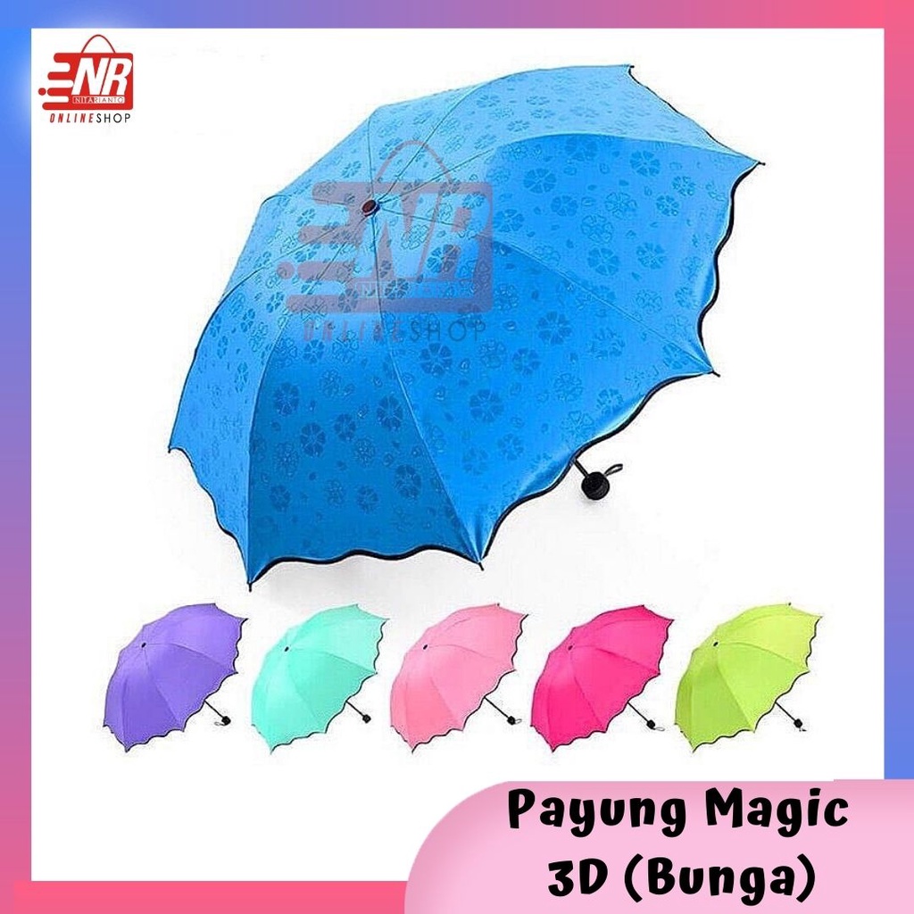 Payung 3 Dimensi / Payung Magic / Payung 3D / Payung Lipat / Payung Motif