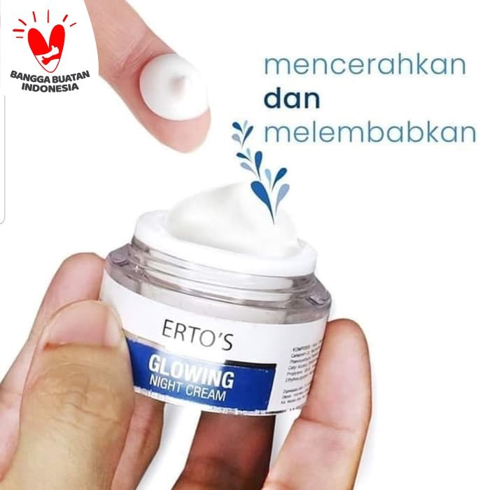 [ORI] Cream Malam Pencerah Wajah Tampak Glowing | Whitening and Moisturizing | Glowing Night