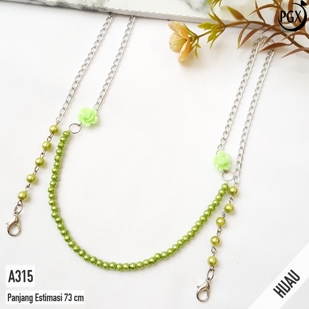 PGX Strap Masker 2in1 Konektor Headloop Tali Masker Kalung Masker Rantai Aksesoris Fashion - A315