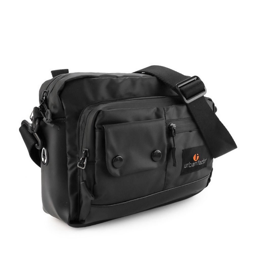 Tas Selempang Pria Wanita Banyak Kompartemen Ada slot Handphone Casual Trendi Hangout Original Urban Rhys Black