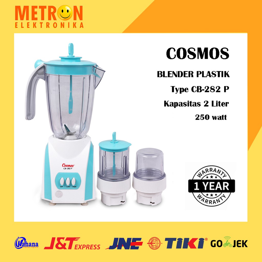 COSMOS CB  282 P BLENDER PLASTIK 2 LITER 250 WATT / CB282P
