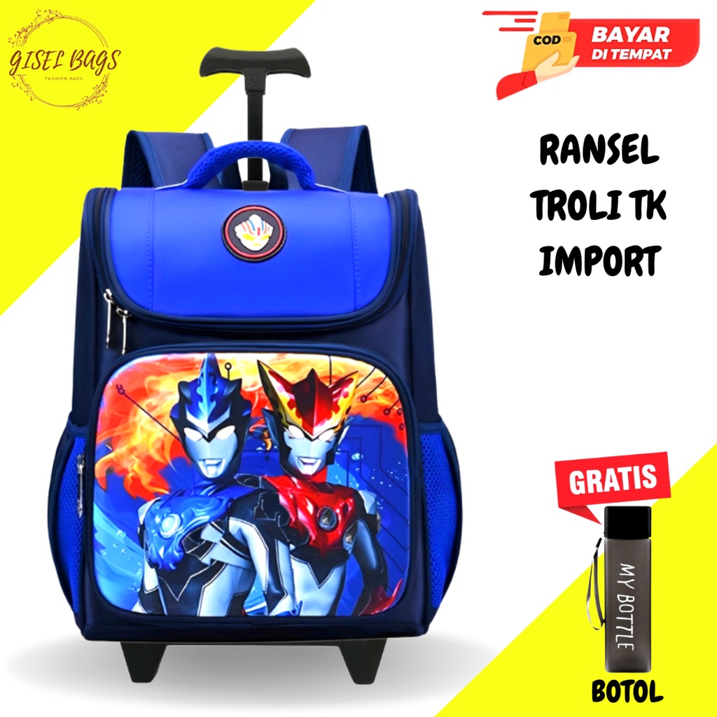 GSB Tas koper anak laki laki sekolah tk import gambar karakter superhero