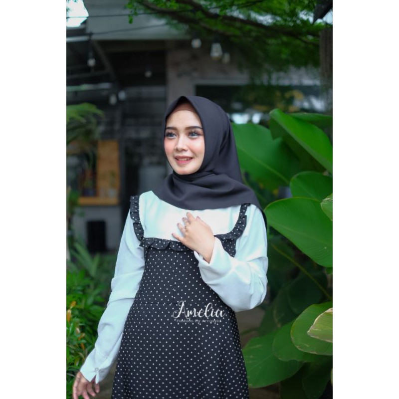 Monalisa Dress Motif Polkadot Original By Amelia