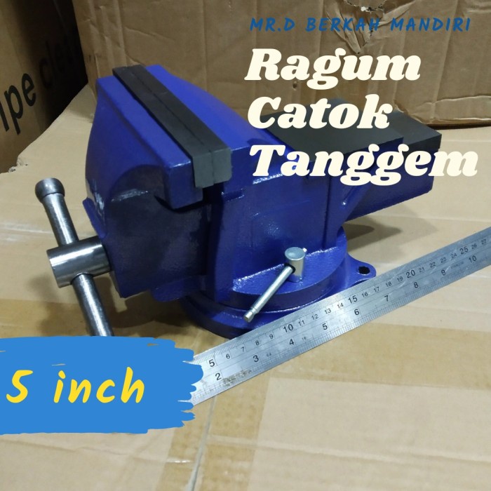 Ragum Catok Paron Tanggem Catok Meja 5" 5 Inchi Alat Jepit Serbagun