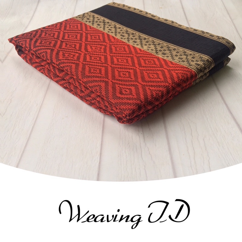 Tenun Songket Baron Merah Gold