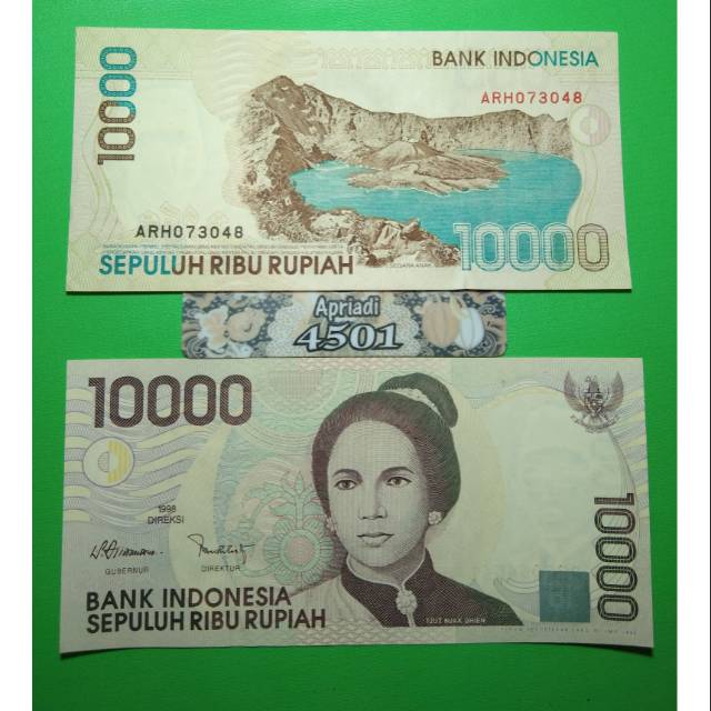 UK019 UANG KUNO ASLI 10000 RUPIAH TJUT NJAK DHIEN TAHUN 1998 KOLEKSI UANG LAMA KERTAS MAHAR NIKAH #U