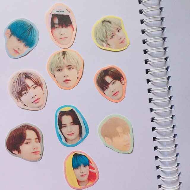 [kstuffind] TXT HEAD STICKER ISI 10 FACE STICKER MURAH STIKER