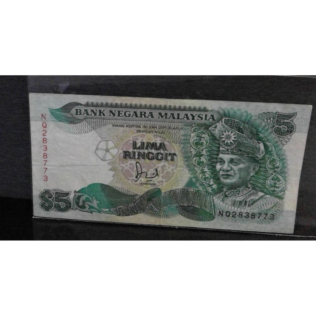 Uang Kuno Malaysia 5 Ringgit Tahun 1991