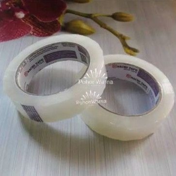 

Lakban bening isolasi transparan 1inch tanggung
