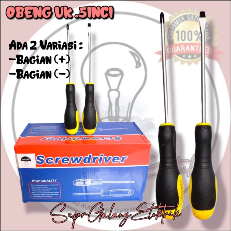 Obeng Uk. 6Inci/ Obeng 6&quot;/ Obeng Screwdriver/ Obeng Screwdriver 6&quot;