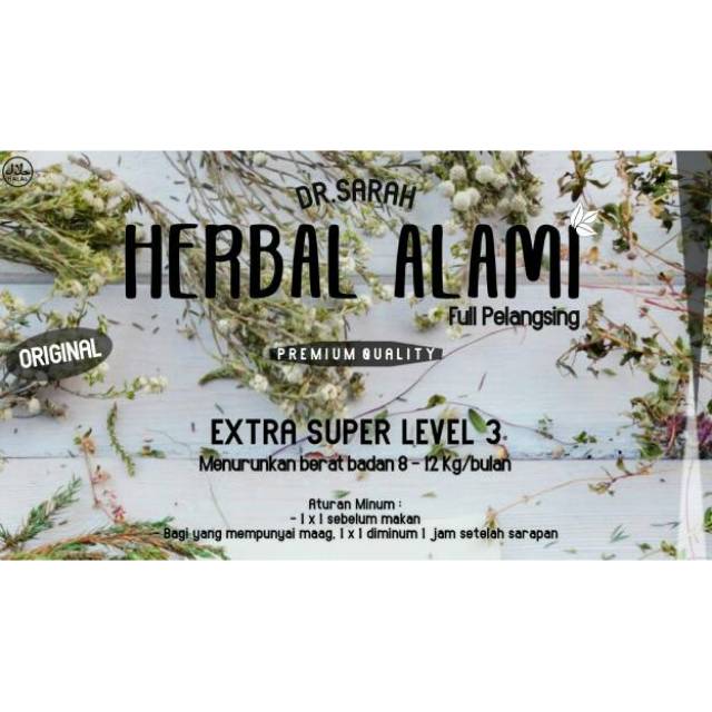 New... pelangsing Dr.sarah Level 3 isi 30 kapsul