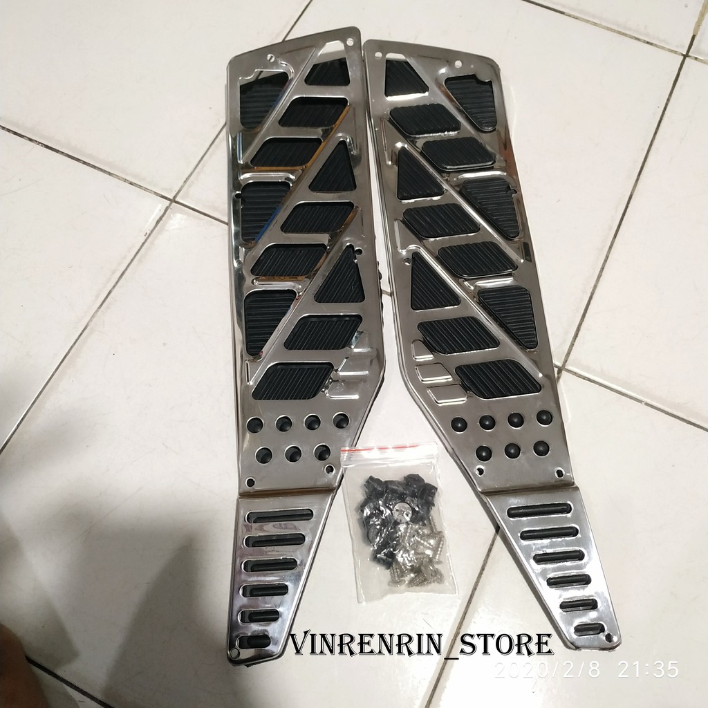 Bordes Injakan footstep Depan Nouvo Z Chrome