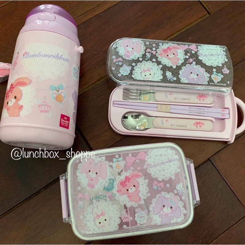 lunchbox bonbonribbon set original jepang