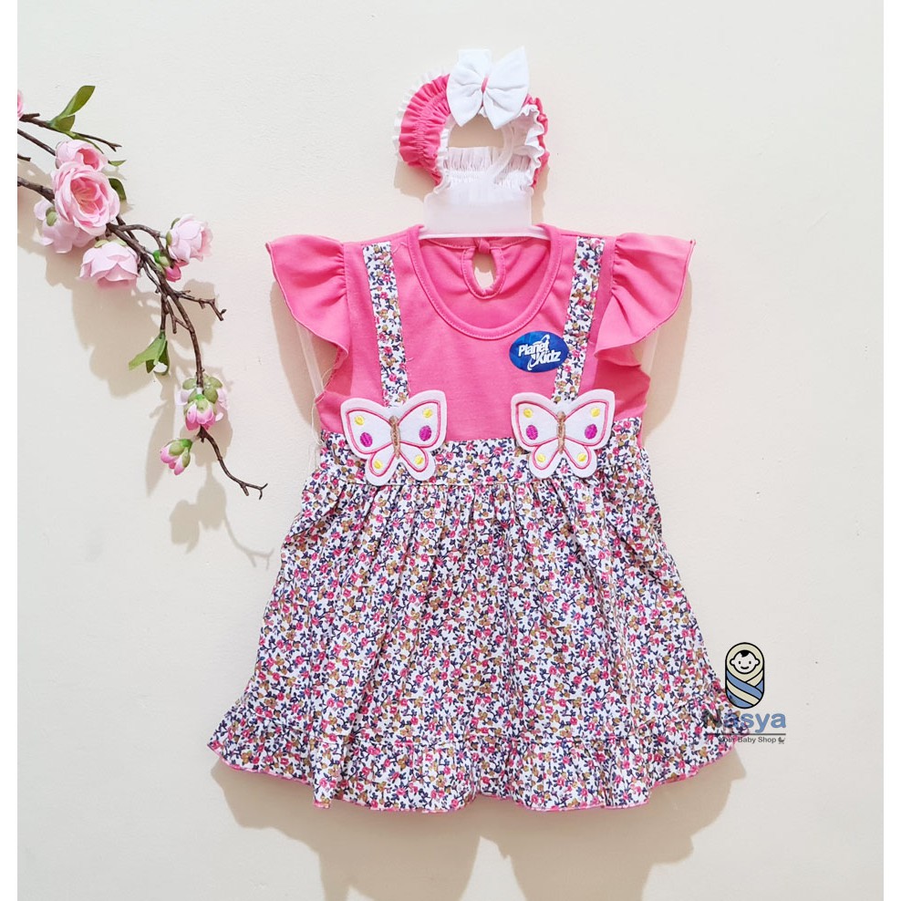 [ PROMO 7.7 ] [P-030] Dress Bayi / Dress Anak Perempuan Usia 0-6 Bulan -  Planet Kids (Planet Kid)