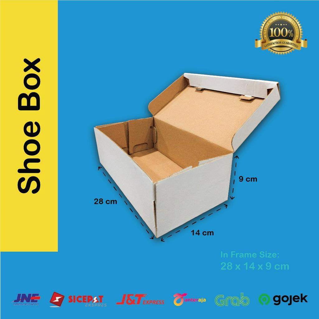 KOTAK SEPATU KARTON UK 28x14x9 CM / KOTAK SEPATU / SHOES BOX / DUS / KOTAK KARDUS / BOX PACKING / KO