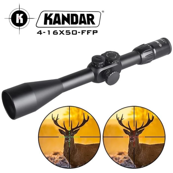 TELESCOPE TELESKOP KANDAR 4-16x50 FFP RIFLESCOPE IMPORT