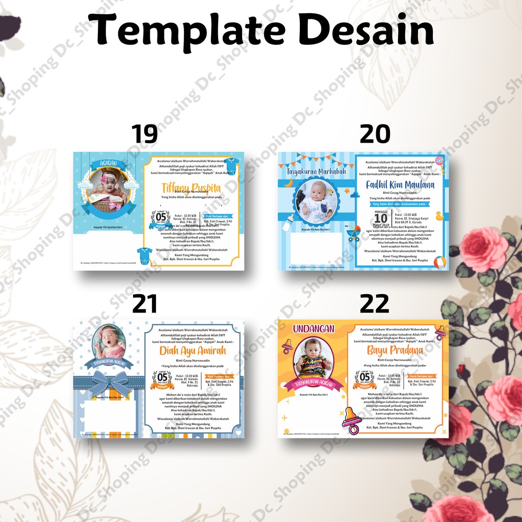 stiker nasi kotak/stiker aqiqah nasi kotak/Kartu Ucapan Aqiqah