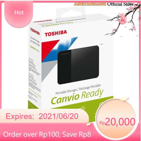 Hdd External Toshiba Canvio Ready 2Tb