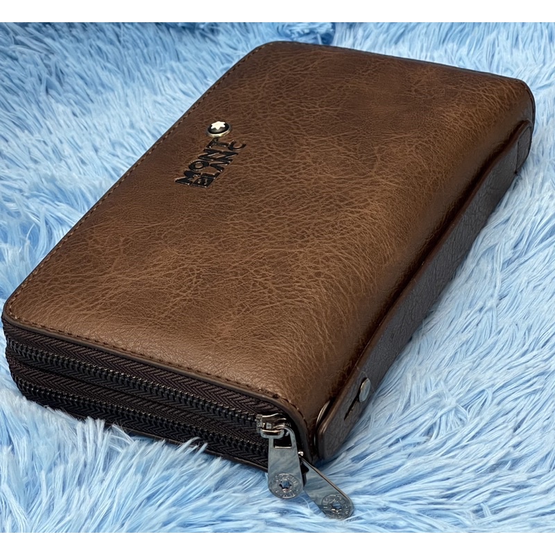 Handbag tangan tas kartu Clutch Montblanc A1097 pria/wanita free fena