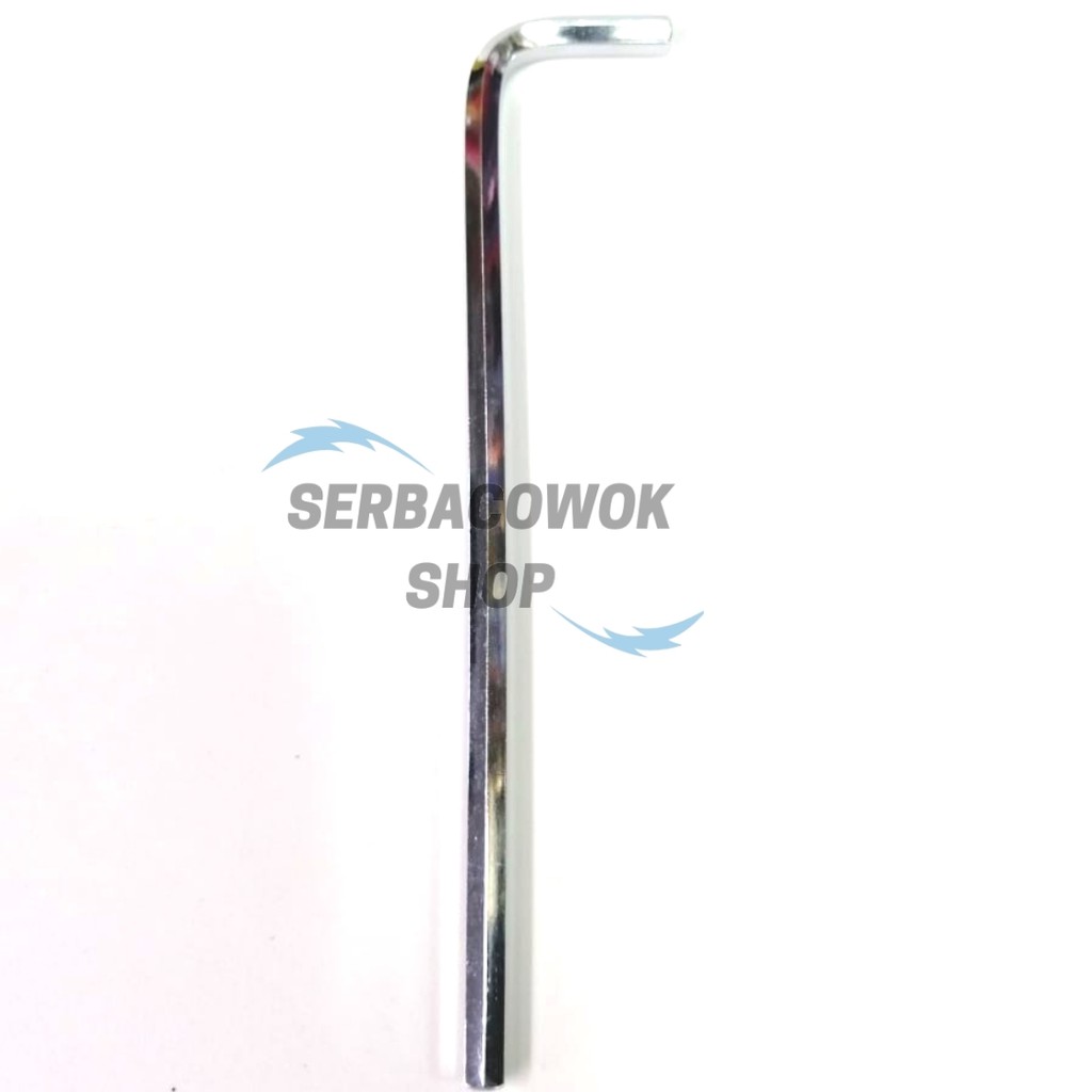 Kunci L Satuan no 6 MM CRV Chrome Termurah Berkualitas