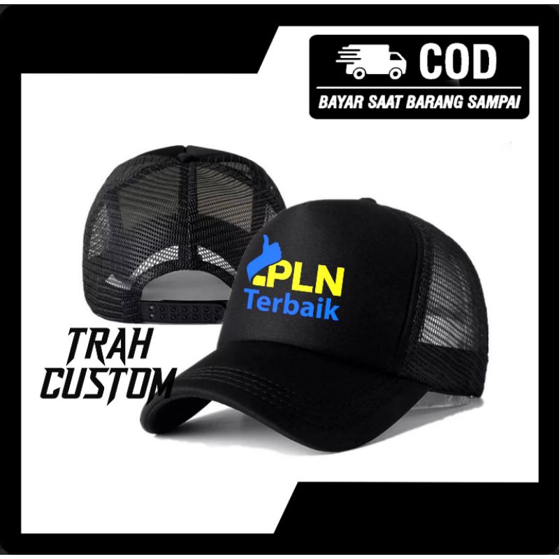 TOPI PLN || topi PLN TERBAIK jaring premium || topi logo PLN || PLN indonesia / tukang listrik