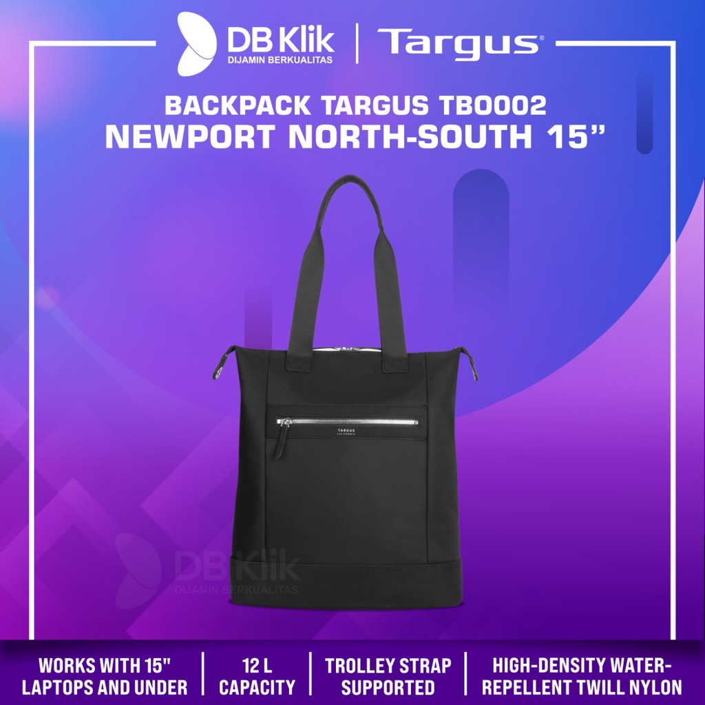 Targus 15&quot; Newport North-South Tote Black TBO002GL-70