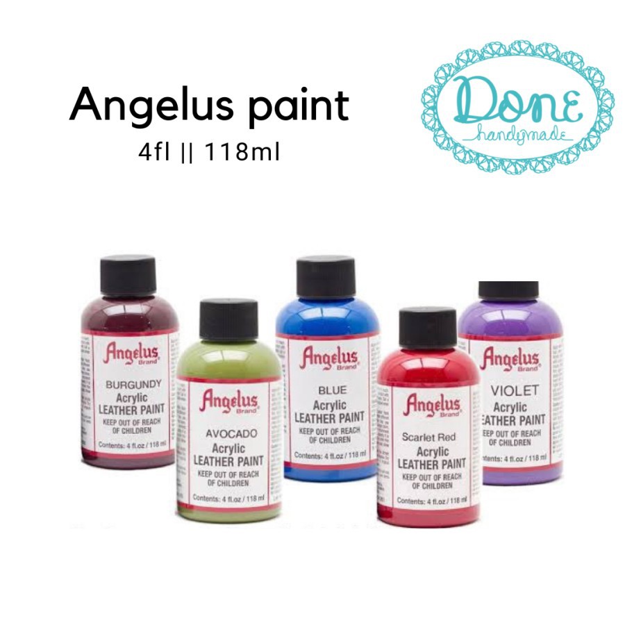 Angelus paint cat kulit cat lukis angelus leather paint acrylic laint