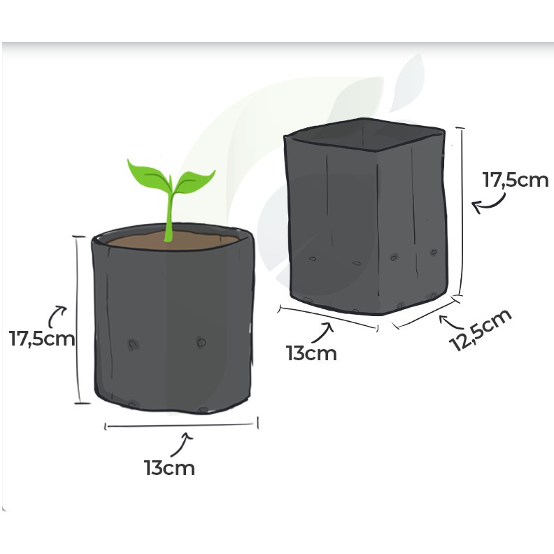 27 Polybag Tanaman 25x25 Pot Plastik Polibag Kecil Polibek Tebal 25 x 25 Benih Bibit Sayur Bunga