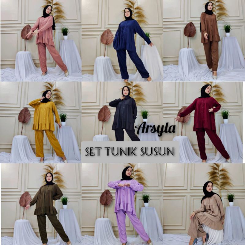 Set Tunik susun arsyla