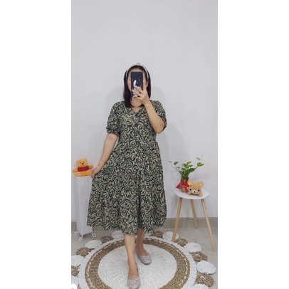 Dress Andin Motif Jumbo  Dress Andin Kekinian Dress Jumbo Dress Andin motif