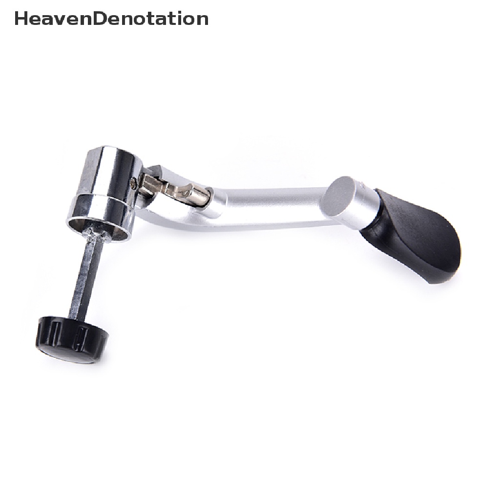 (Heavendenotation) Handle Crank Arm Reel Pancing Bahan Plastik Warna Hitam Power Lem Keras