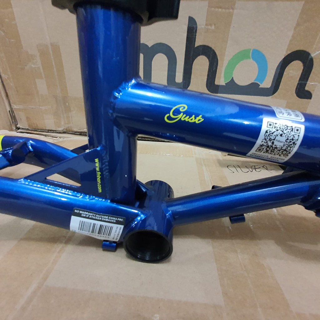 Frame fork FNHON Gust Biru Saphire V brake Handle Post HP vbrake Sepeda Chromolly Not Blast Storm