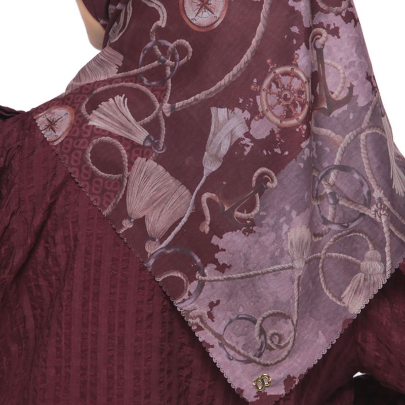 The Nautical Series Voal Square - Maya Buttonscarves